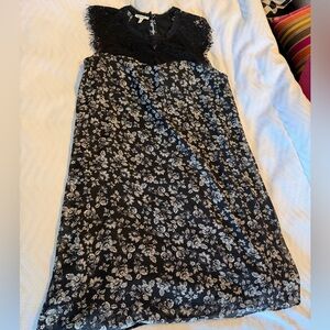 Maurices Black and White Lace Dress